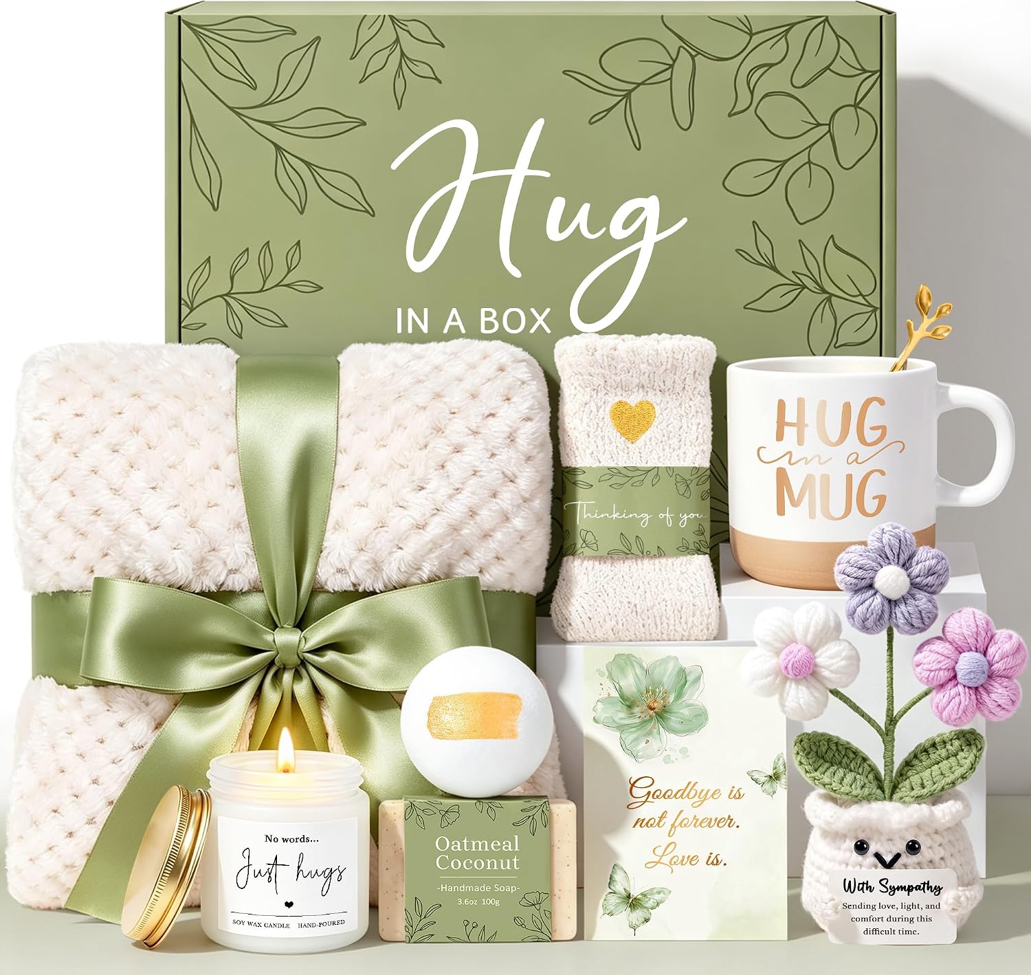 Aldernest Sympathy Gifts for Loss of Loved One Sympathy Gift Baskets Miscarriage Care Package for Women Grief Bereavement Memorial Gift Ideas for Loss
