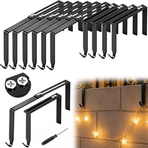 NestoraHome 12 Pcs Adjustable Cinder Block Wall Hangers, 3.5-6.2 Inch Black
