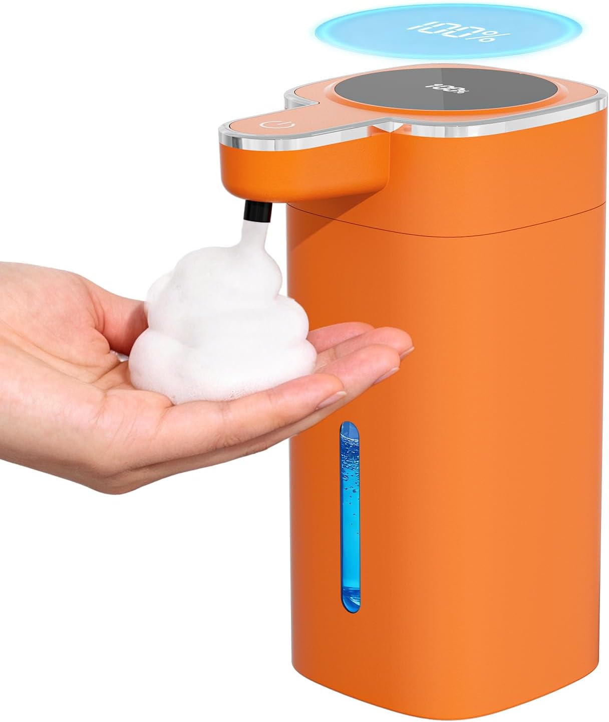 Aldernest Automatic Foaming Soap Dispenser Touchless, Orange