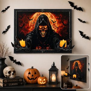 VelloHome Scary Halloween Decorations Indoor, Black