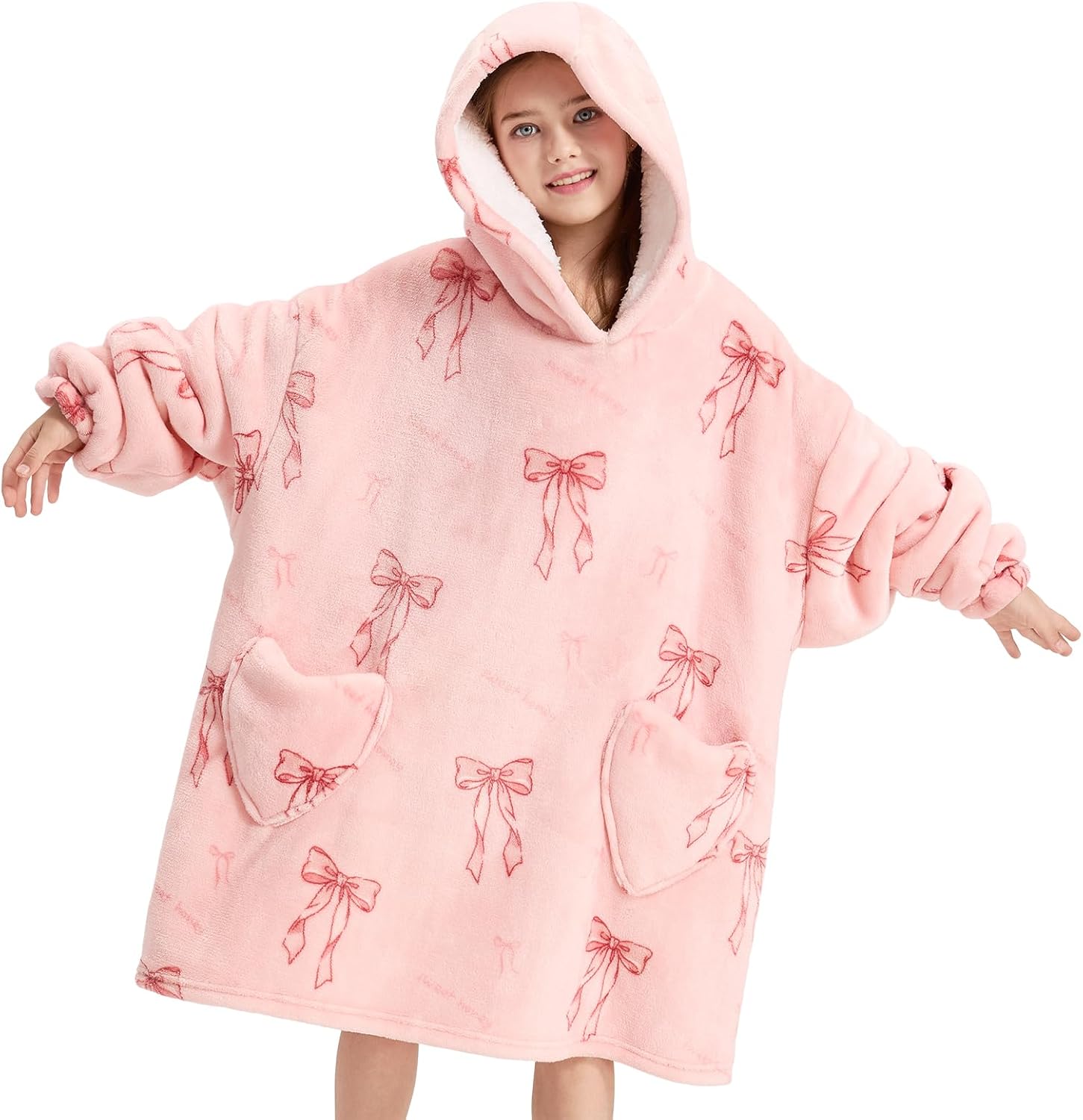 Aldernest Wearable Blanket Hoodie for Kids Oversized Hoodie, Gift for Kids