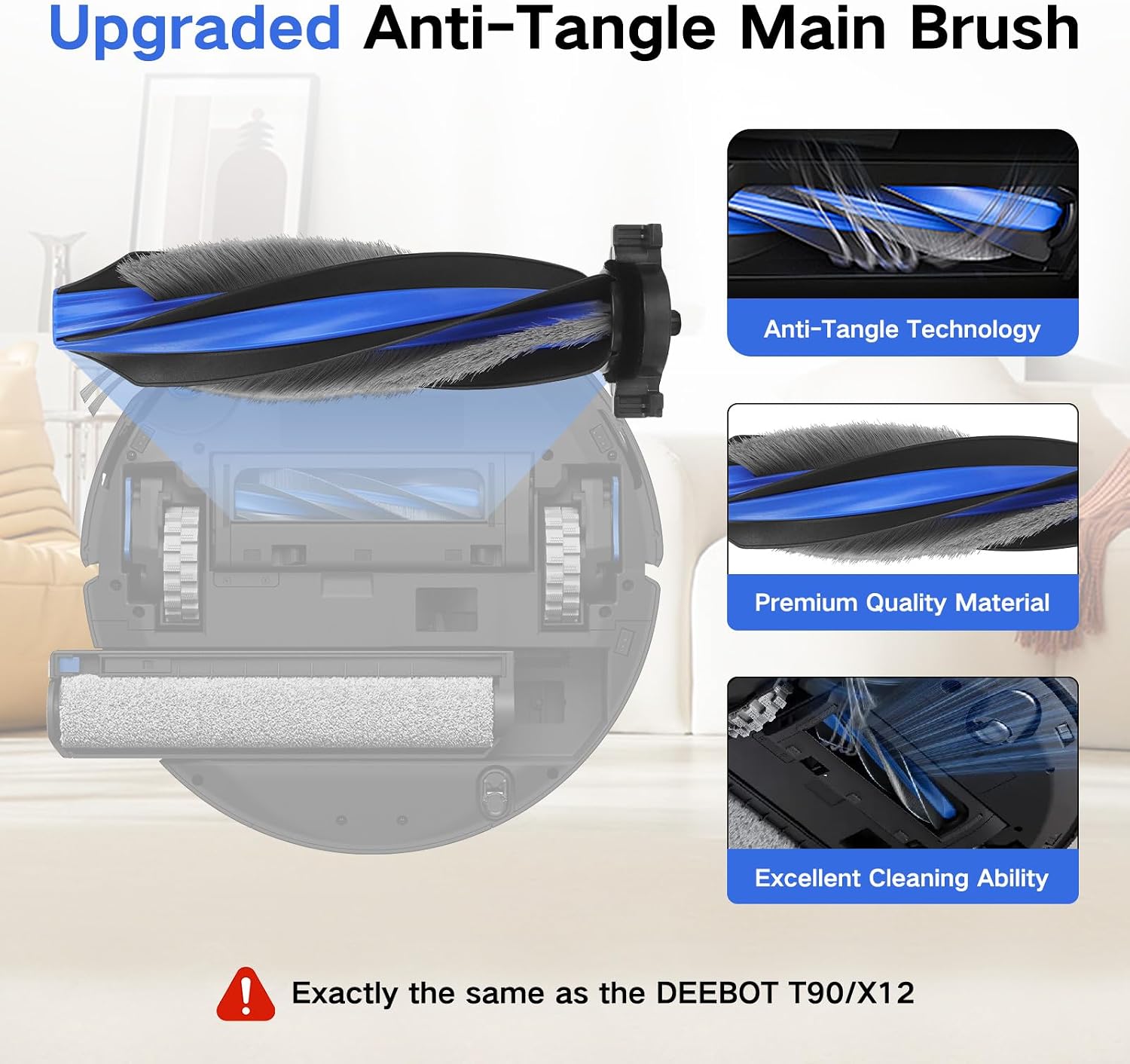 Aldernest T90 PRO Omni Accessories Kit - for Ecovacs DEEBOT T90 PRO Omni Robot Vac, 24 Count