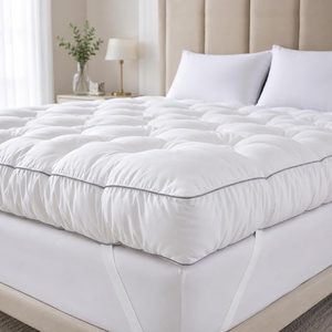 Aldernest 5 Inch Memory Foam Mattress Topper Twin for Back Pain Relief, White