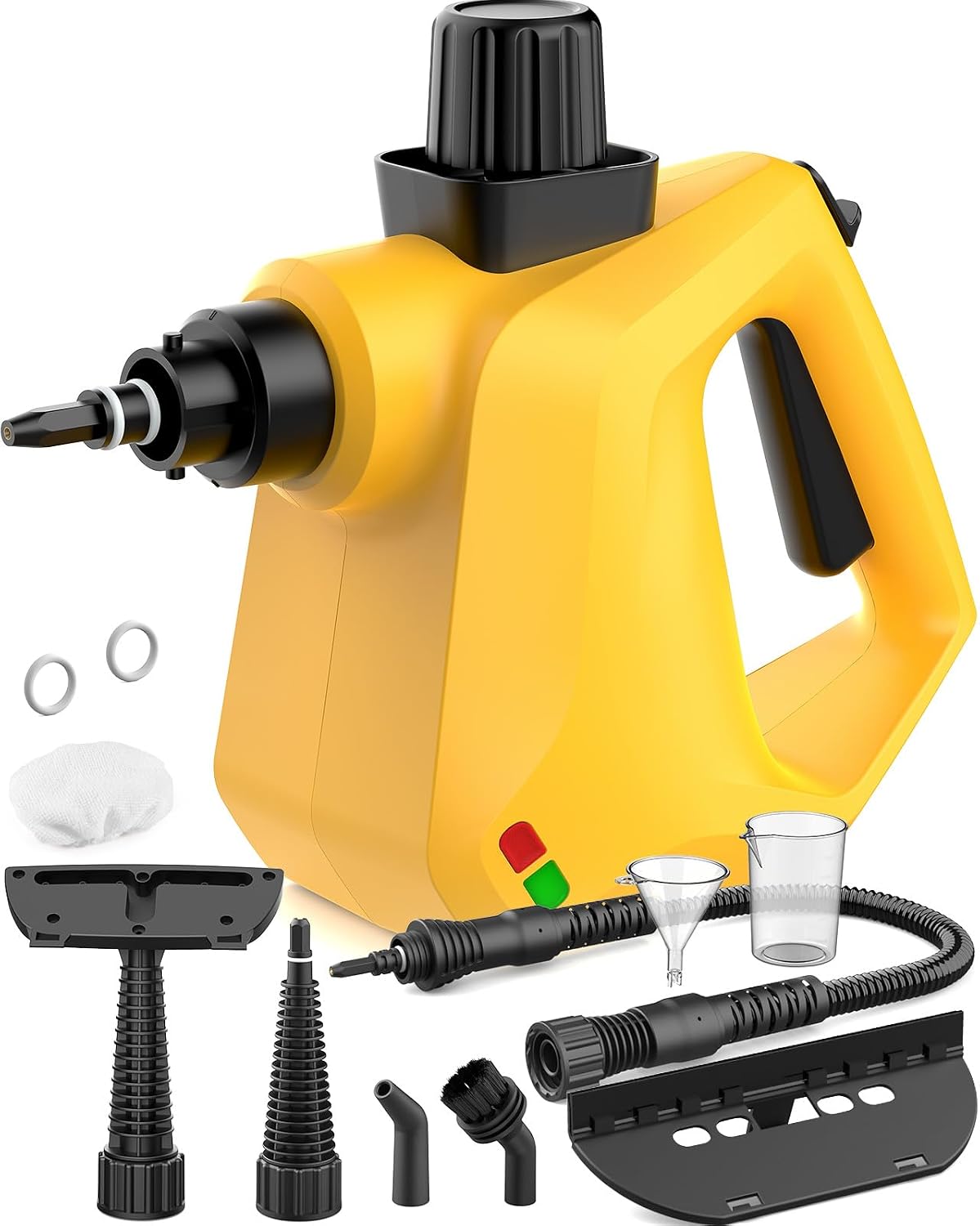 VelloHome Steam Cleaner, Powerful Pressurized Handheld Steam Cleaner for Home, Yellow