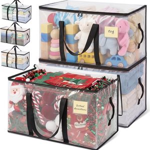Tanglewick Clear Moving Bags Heavy Duty Extra Large 6-Pack, 110 LBS Load, Storage Bag, 24 gallon