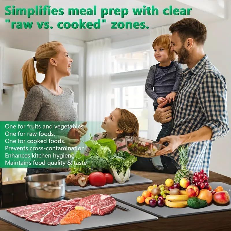 Grovemark Katori Titanium Cutting Board, 100% Pure Titanium Cutting Boards for Kitchen, 17.3"L x 11.8"W