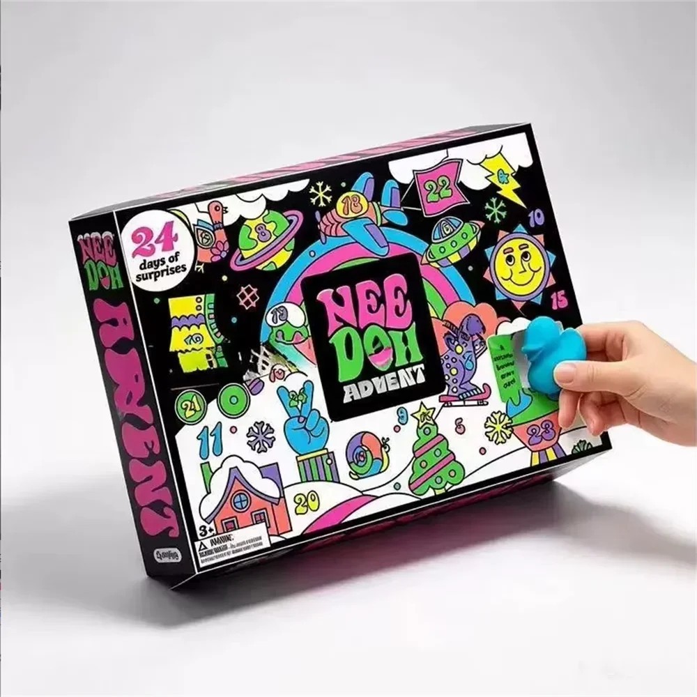 Barleyfield 2026 Christmas Advent Calendar for Kids, 24 Days Countdown Calendar with Surprise Squishy Fidget Sensory Toys, Holiday Gift Box