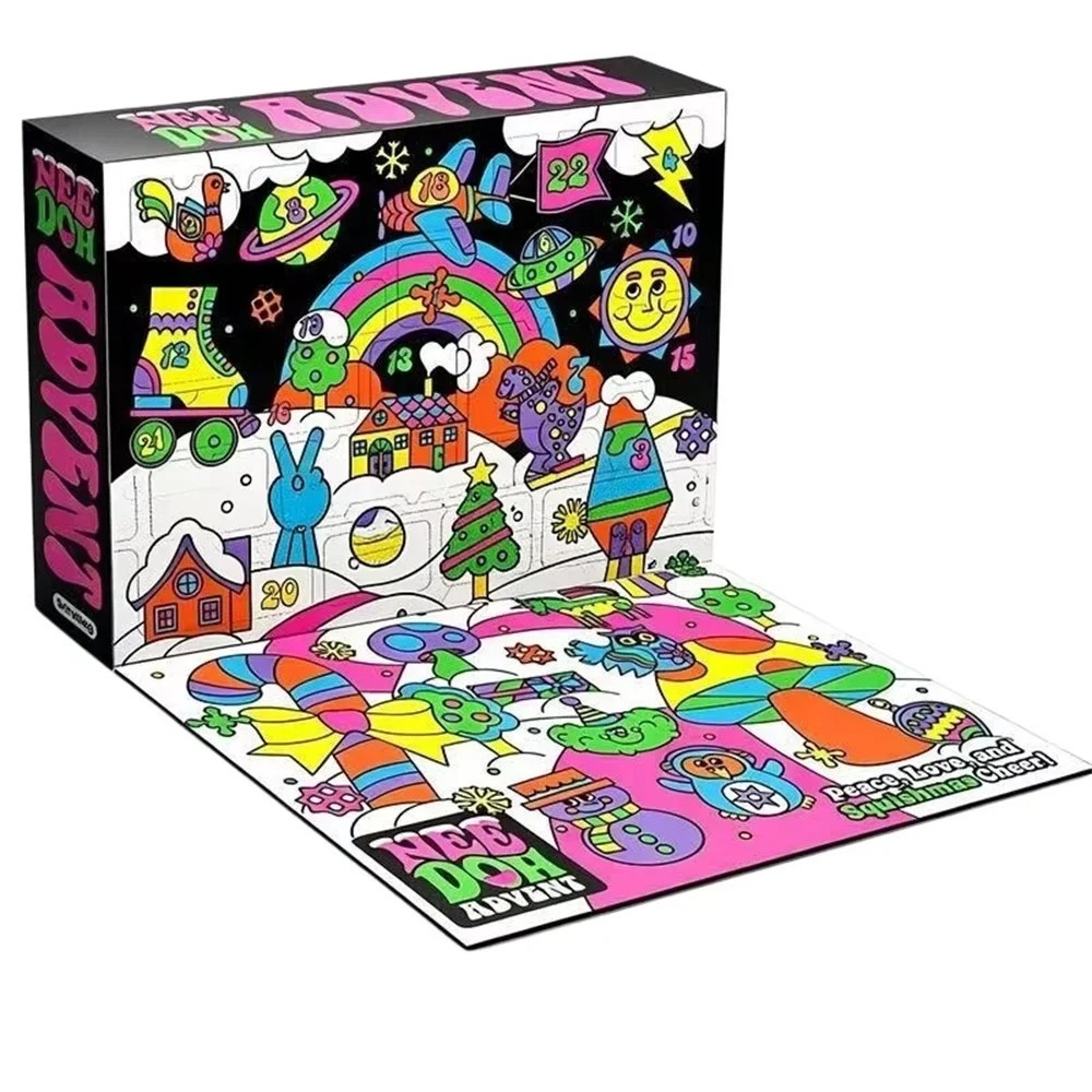 Barleyfield 2026 Christmas Advent Calendar for Kids, 24 Days Countdown Calendar with Surprise Squishy Fidget Sensory Toys, Holiday Gift Box